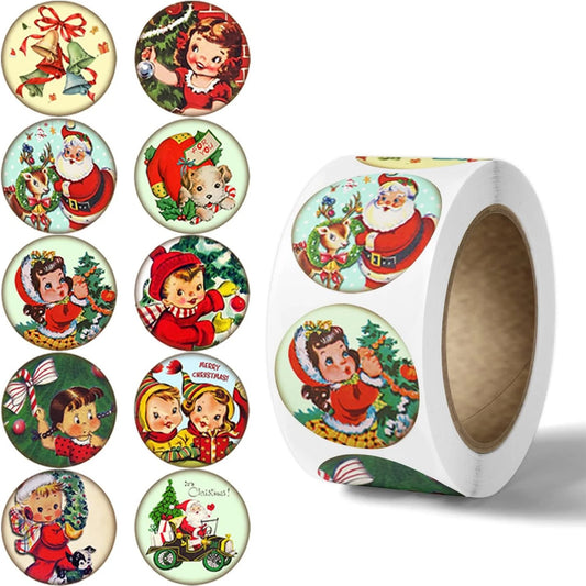 Christmas Thank You Stickers: 100-500pcs Labels Set