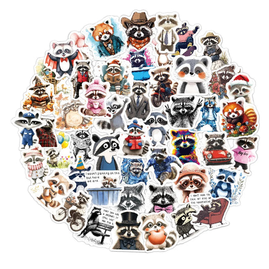 Red Panda Stickers Pack - Cute Waterproof Decals for Skateboard, Guitar, Laptop, Phone