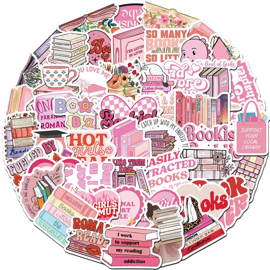 Pink Cartoon Graffiti Stickers - 10/30/50pcs for Skateboard, Notebook, Phone, Laptop, Car