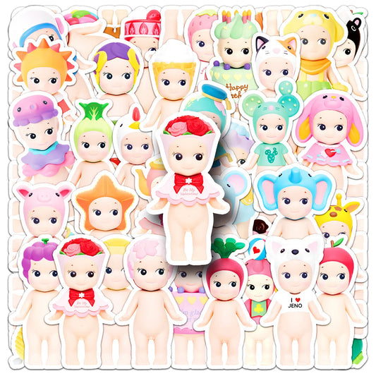Sonny Angel Stickers: Cute Cartoon Decals for Kids Toys, Fridge, Laptop, Phone, Guitar, Bike, Skateboard (10/30/50PCS)