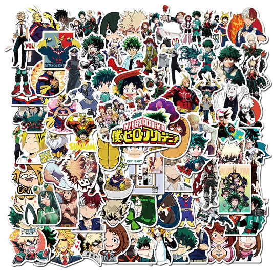 100 My Hero Academia Waterproof Stickers Set