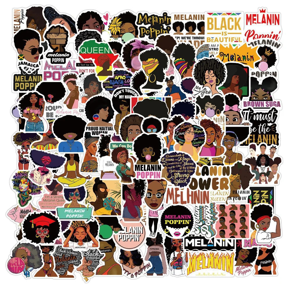 Singer and Rapper Melanin Sticker Packs