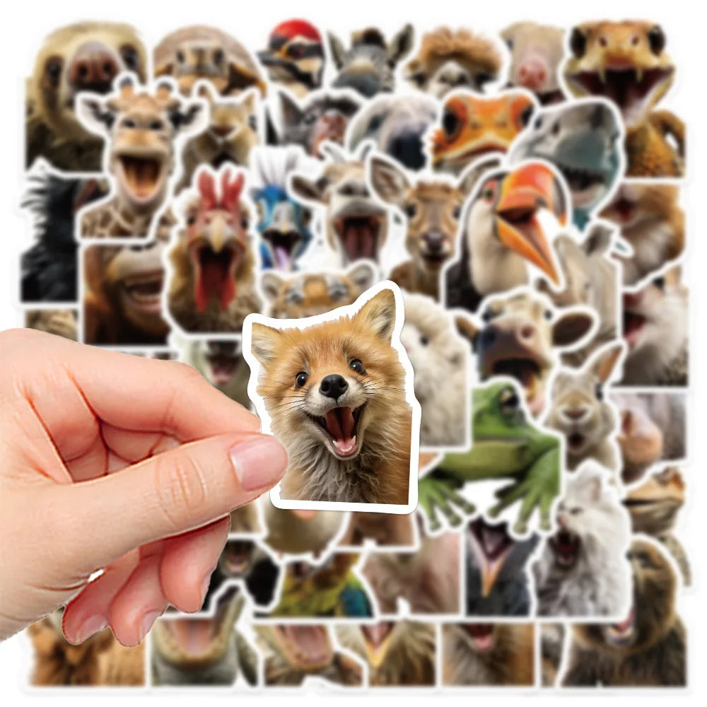 Animal Meme Stickers Pack for Laptop, Phone, Guitar, Skateboard, Diary