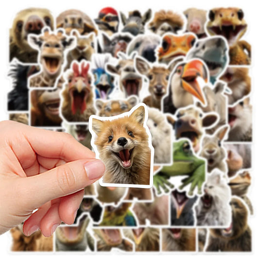 Animal Meme Stickers Pack for Laptop, Phone, Guitar, Skateboard, Diary