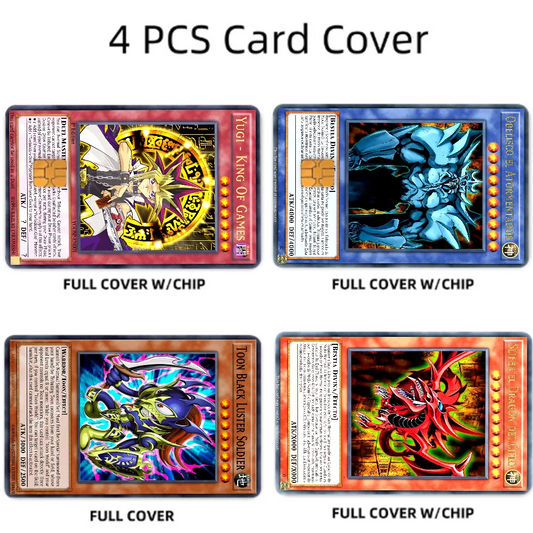 Yu-Gi-Oh Anime Card Skin Stickers Set (4 Pcs)