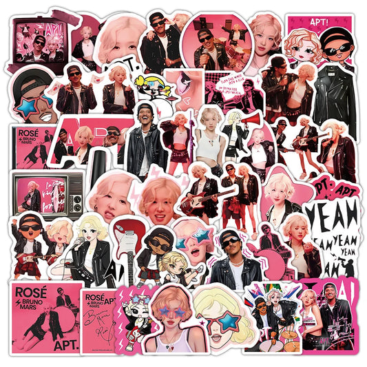 52 Cute Waterproof Stickers for Scrapbooking & Decor
