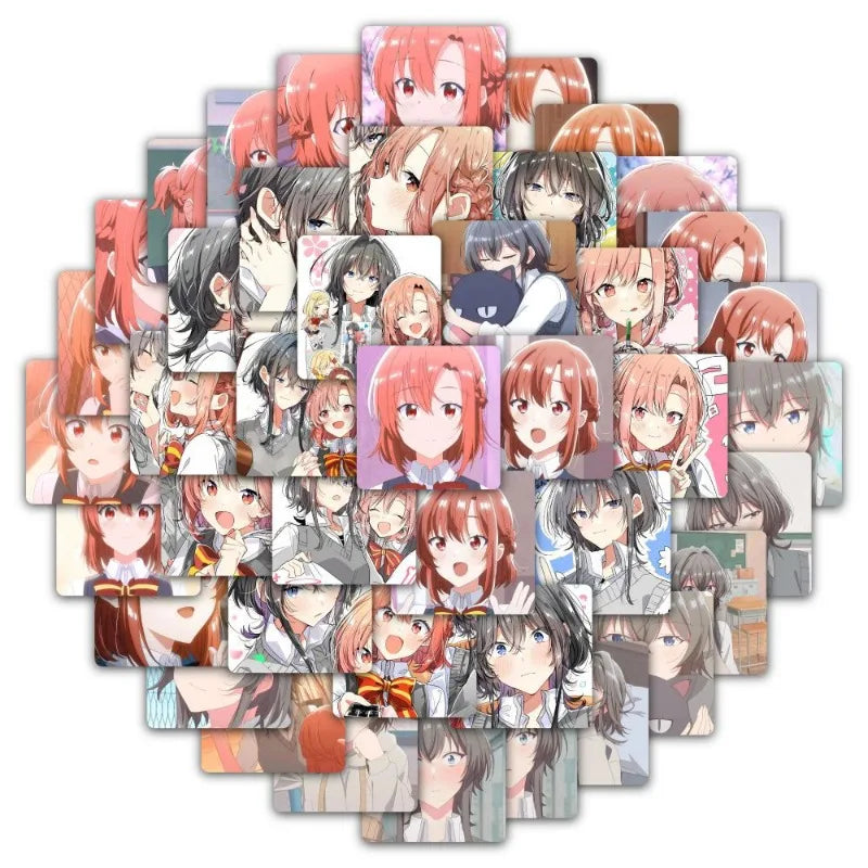 58pcs Sasayaku You Ni Koi O Utau Anime Sticker Set for Luggage, Water Cup, Laptop, Scooter, Refrigerator