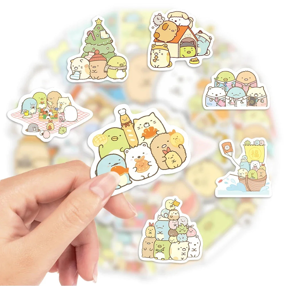 Kawaii Cute Cartoon Sumikko Gurashi Sticker DIY Toy Gift Decorative Graffiti Decal for Phone Luggage Laptop Scrapbook Waterproof