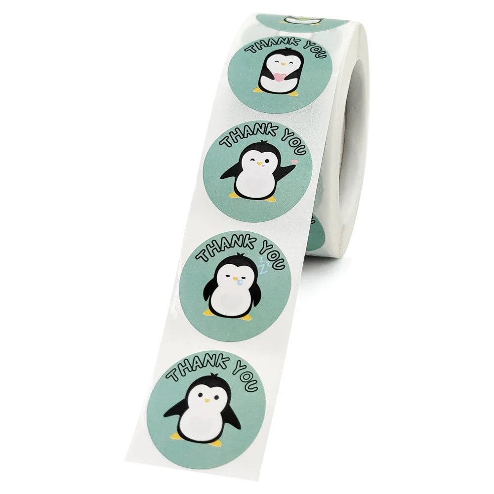 100-500pcs Cute Cartoon Penguin Stickers Children's bonus stickers encourage scrapbooking decorative stationery stickers