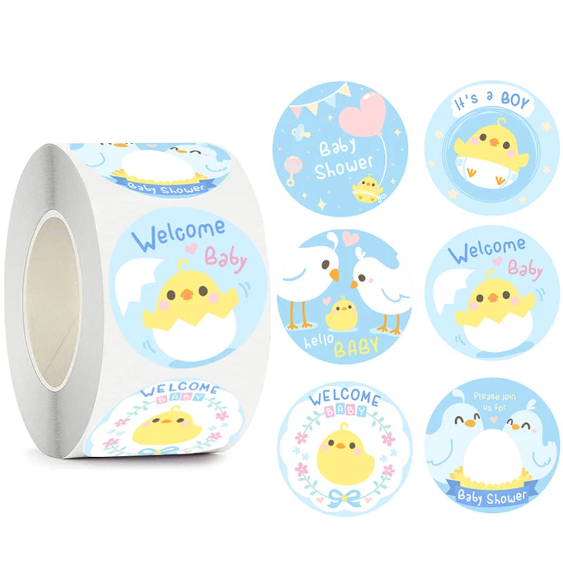 100-500pcs Cute Animal Encourage Sticker Kawaii Children Reward Stickers Creative School Supplies 2.5cm Circle Kids Toy Stickers