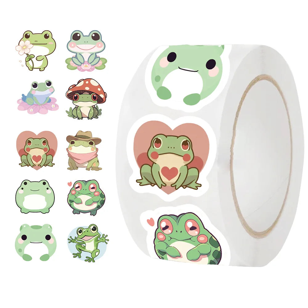 Frog Animal Reward Stickers for Students (100-500pcs)