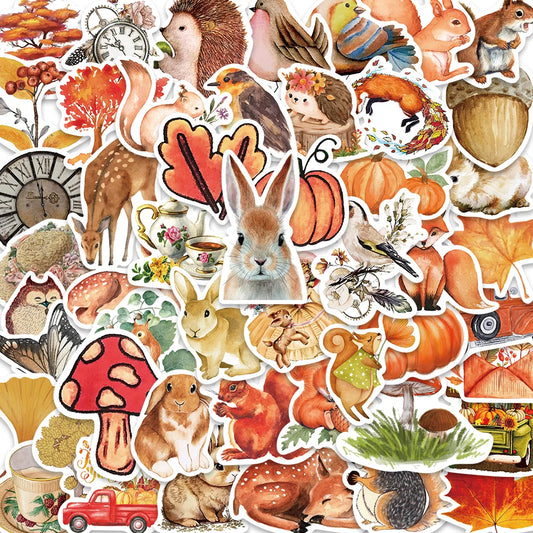 50PCS Cute Rabbit Cartoon Stickers for Car, Motorcycle, Luggage, Phone, Guitar, Laptop, Kid Toys