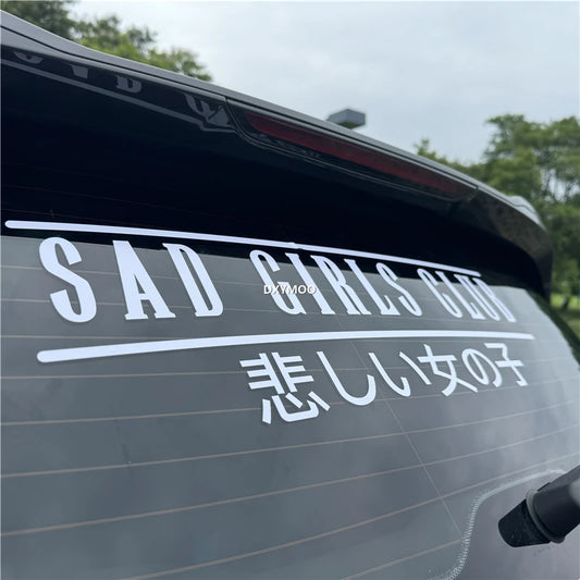 Japanese SAD GIRLS CLUB Car Sticker Decal Vinyl