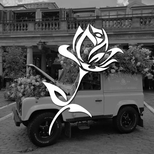 Waterproof Rose Car Sticker Vinyl Decal