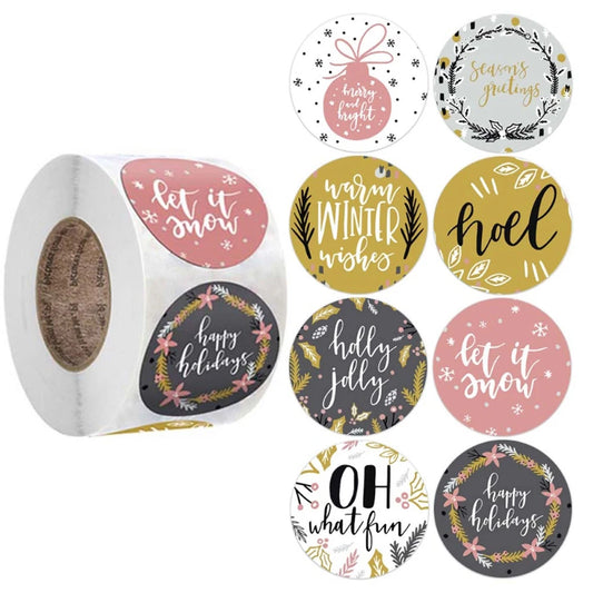 Thank You Stickers: Christmas, Birthday, Gift Seals (100-500pcs)
