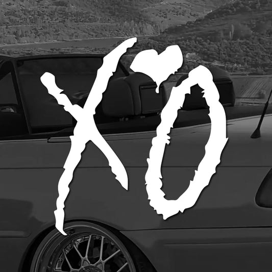 XO Weekend Cuddle Kiss Funny Car & Truck Stickers