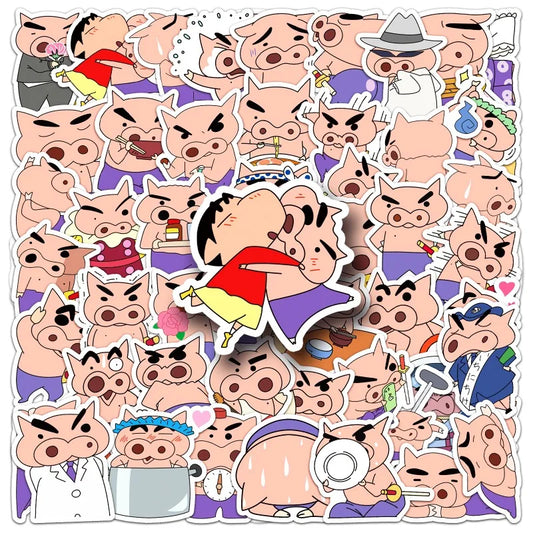 50pcs Buriburizaemon Cartoon Stickers for Luggage, Water Bottles, Phones, Laptops, Scooters, Refrigerators