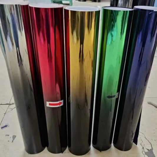 50x300cm Gradient Car Film Front Windshield Car Stickers PET UV Protected Heat Insulation Color Changing Film