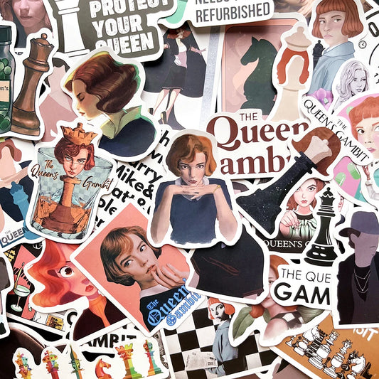 Queen's Chess Stickers 10/50pcs Kawaii Kids Diary Phone Guitar Decoration