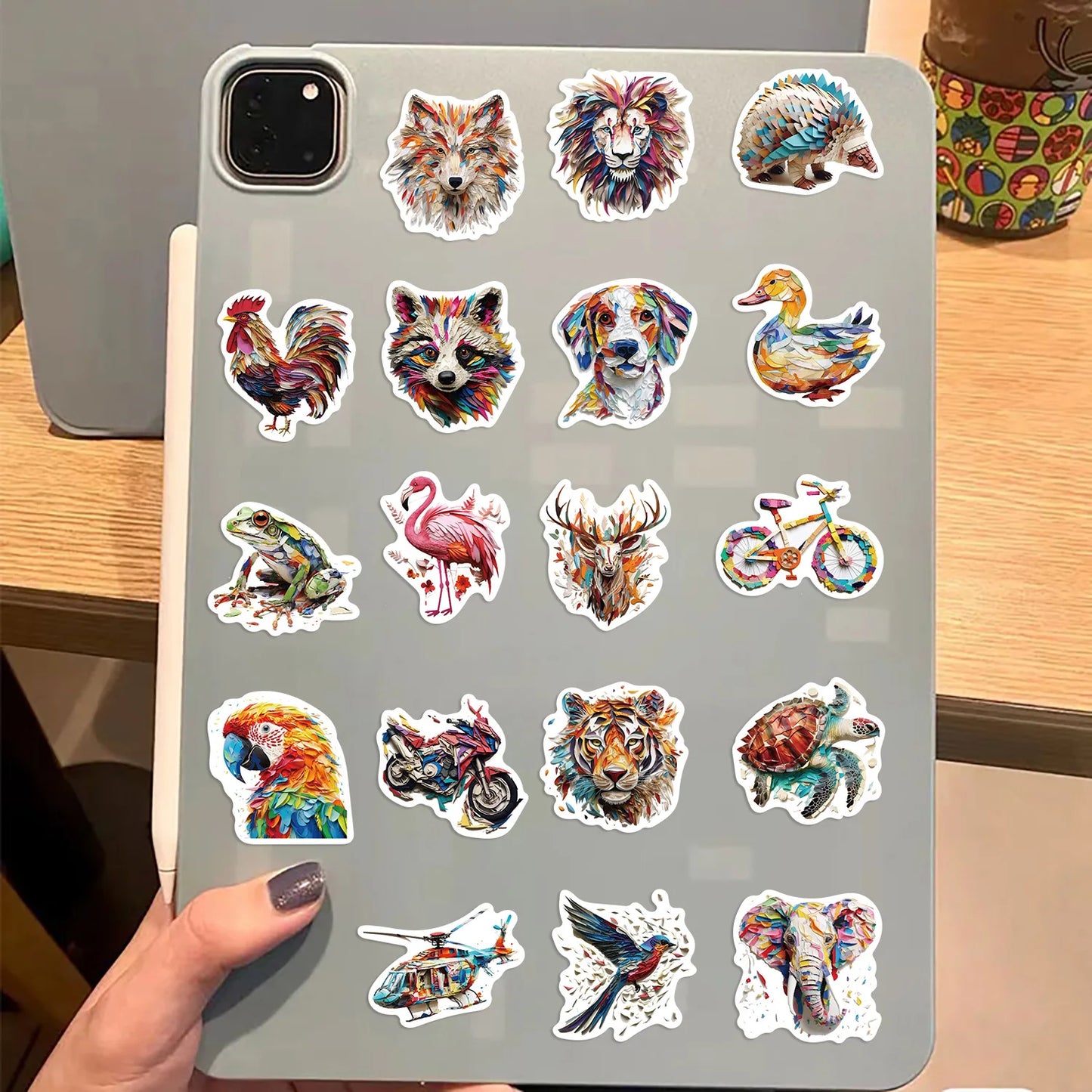 10/30/50Pcs Colorful psychedelic animals Graffiti Stickers For Suitcase Skateboard Laptop Luggage Fridge Phone Car Styling