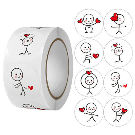 Valentine's Day Love Stickers for Gifts & Scrapbooking