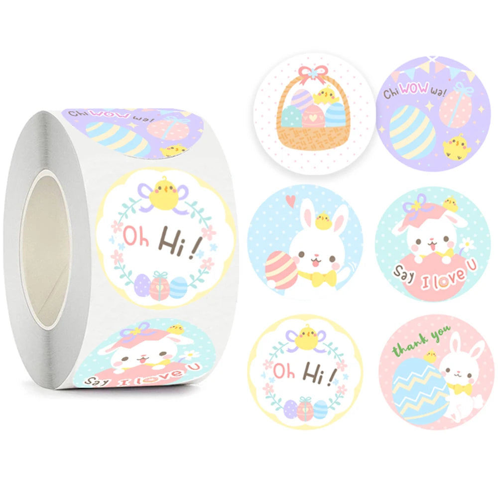 100-500pcs Cartoon Animal Stickers for Kids Reward Sticker Gift Decoration Label Teacher Encouraging Student Stationery Stickers