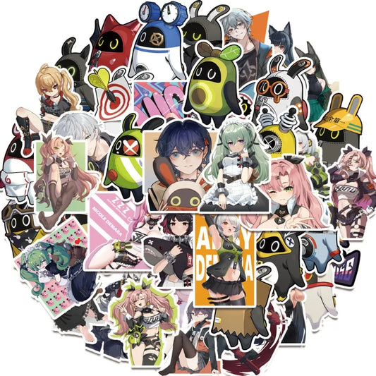 50pcs Absolute Zero Game Graffiti Stickers for Laptop, Phone, Scooter, Cup, Suitcase, Stationery, Refrigerator
