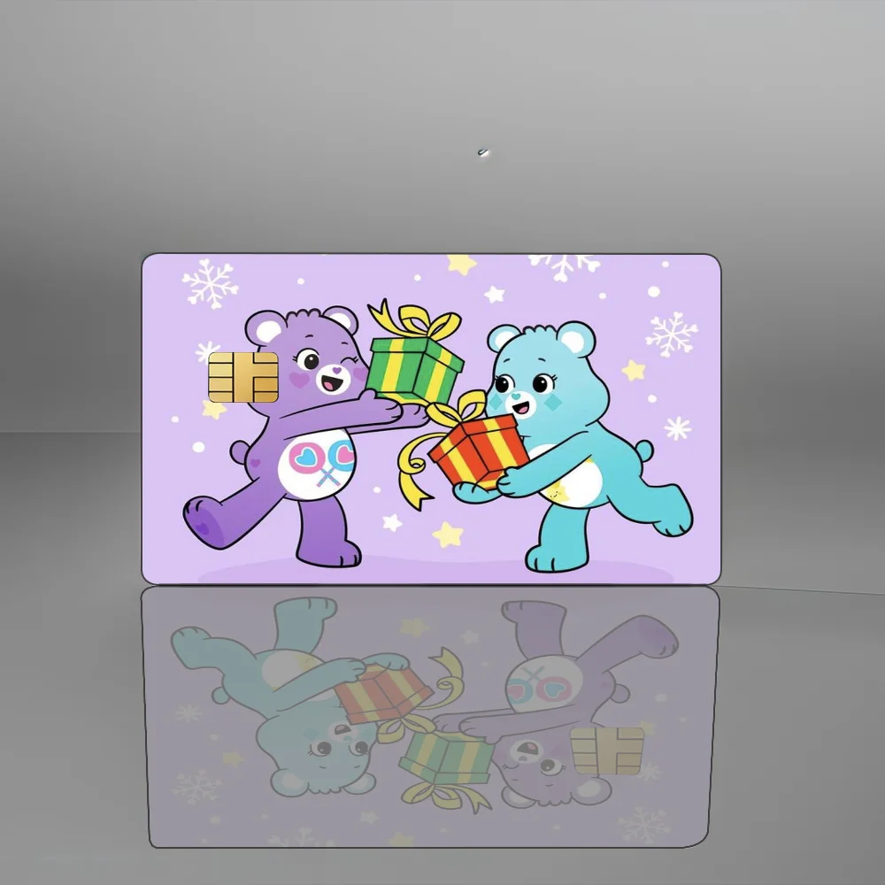 Cute Bear Anime Card Skin Stickers 2024