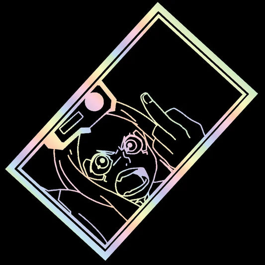Anime Middle Finger Car & Laptop Vinyl Sticker Decal
