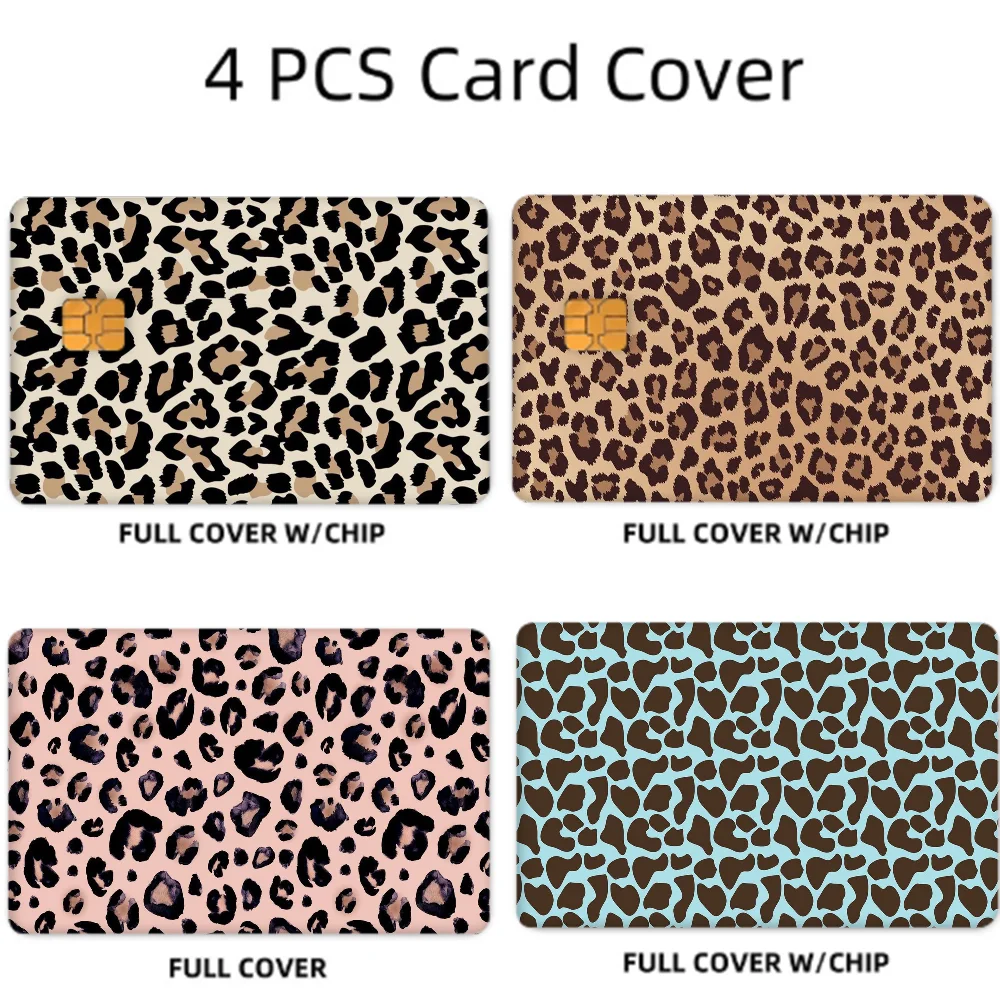 Leopard Print Anime Sticker for Credit/Debit Cards