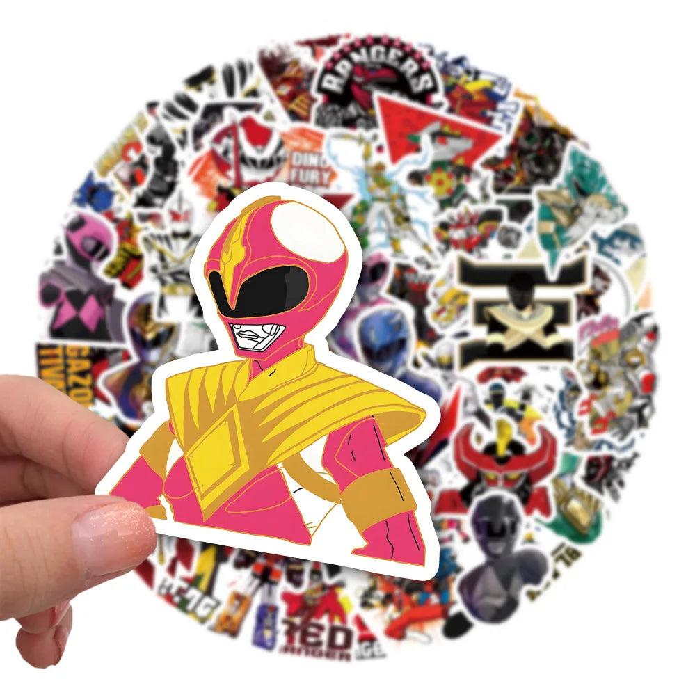 60pcs Power Rangers Sticker Pack