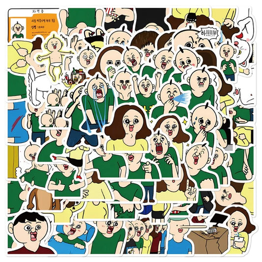 70pcs B2ang Animated Stickers for Laptop, Phone, Car, Scooter, Water Bottle, Stationery, Fridge Decoration