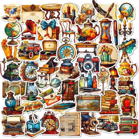 Vintage Art Graffiti Stickers Waterproof Decals for Motorcycle Laptop Luggage Car Kids Toys