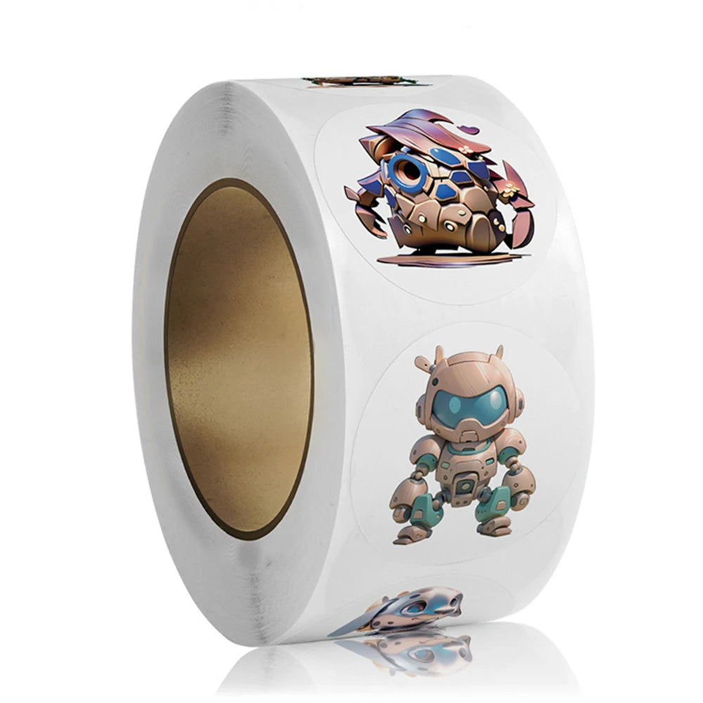 100-500pcs 1inch Cute Cartoon Stickers Reward Sticker for Kids Gift Wrapping Decor Envelope Sealing Labels Stationery Stickers