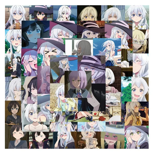 Wandering Witch Elaina Stickers: 50pcs Luggage, Phone, Notebook Decor