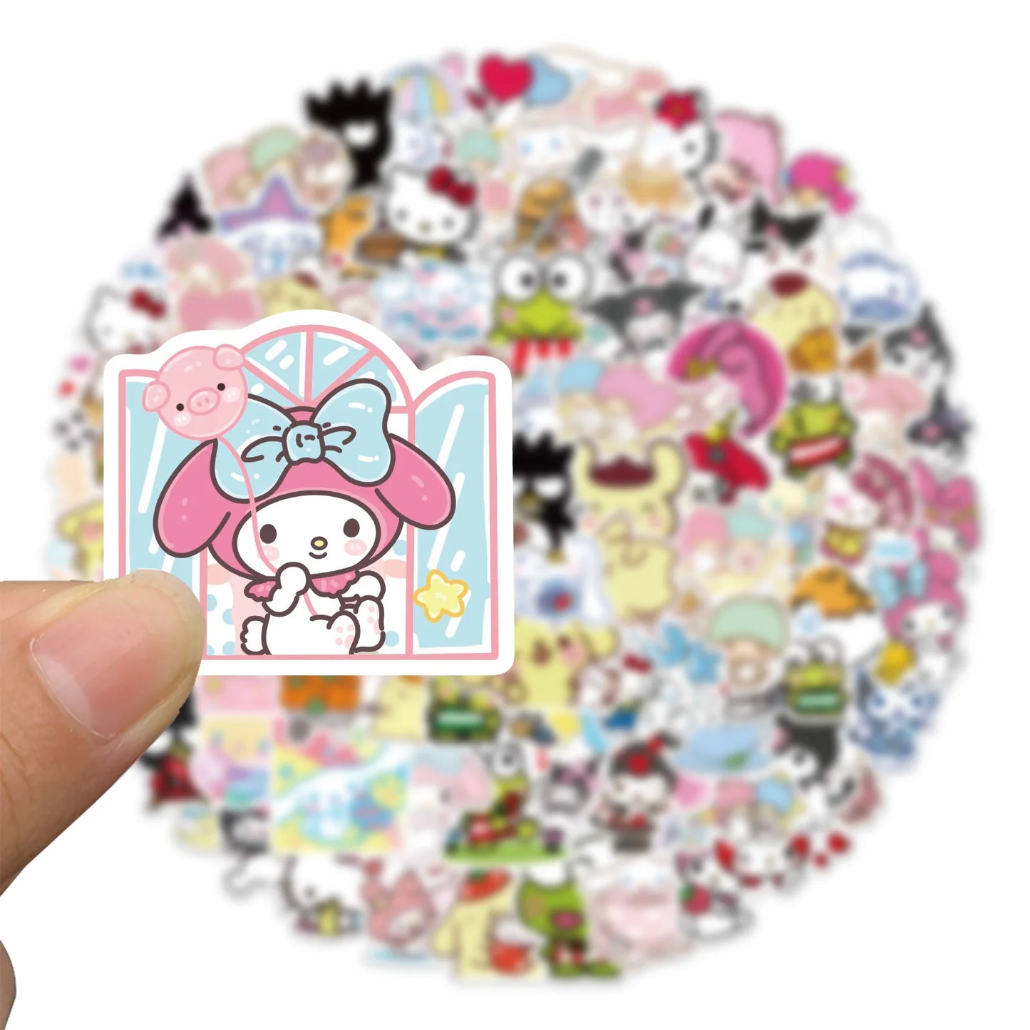 Mixed Cute Sanrio Cinnamoroll Hello Kitty Kuromi Sticker Packs