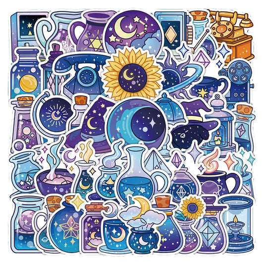 Cute Cartoon Astral Stickers for Laptop, Luggage, Fridge - 10/30/50/100pcs