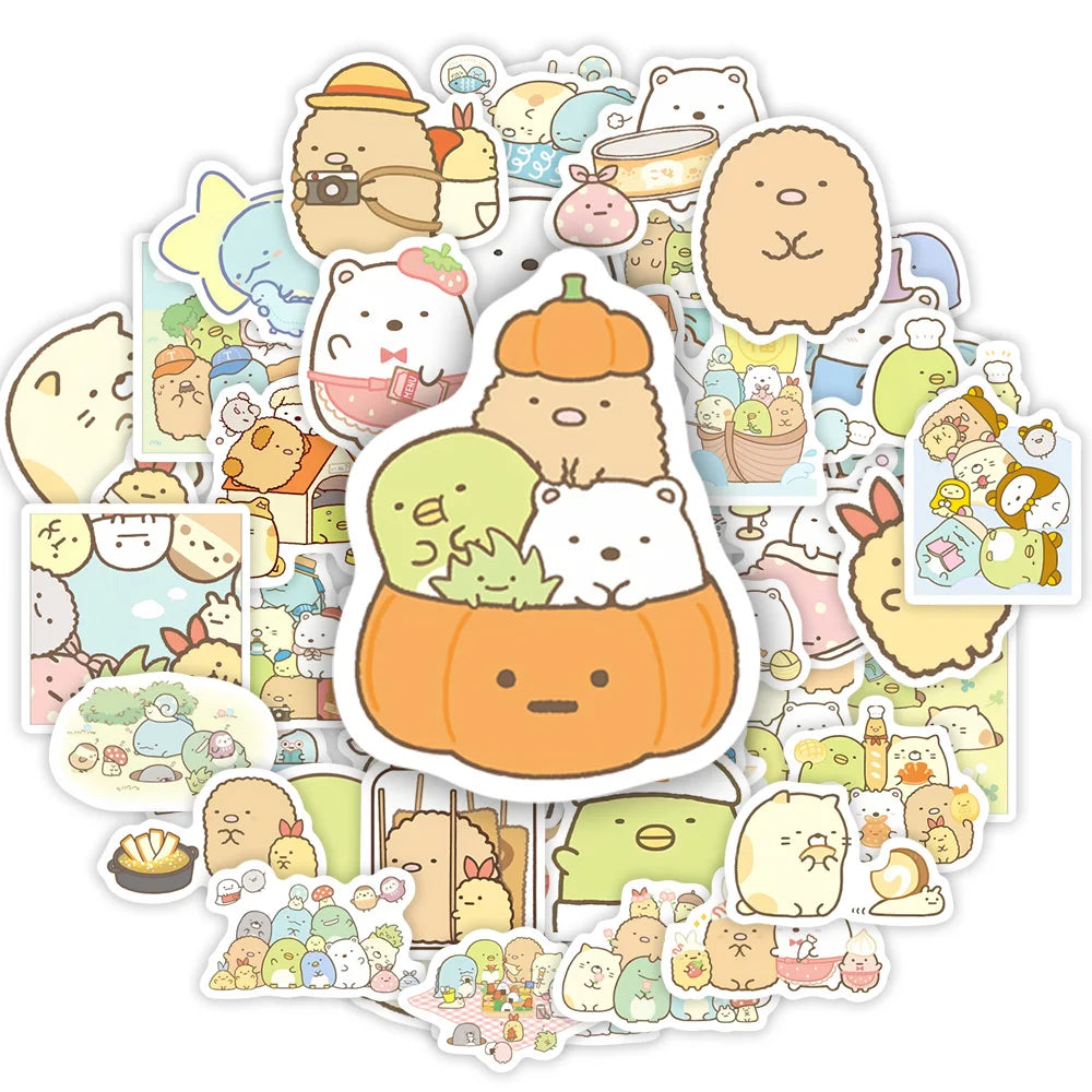 Kawaii Cute Cartoon Sumikko Gurashi Sticker DIY Toy Gift Decorative Graffiti Decal for Phone Luggage Laptop Scrapbook Waterproof