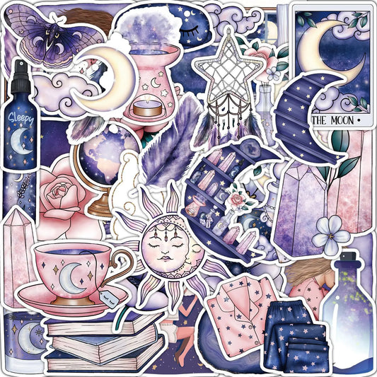 50pcs Creative Cartoon Graffiti Stickers for Helmet, Wall, Desktop Decoration