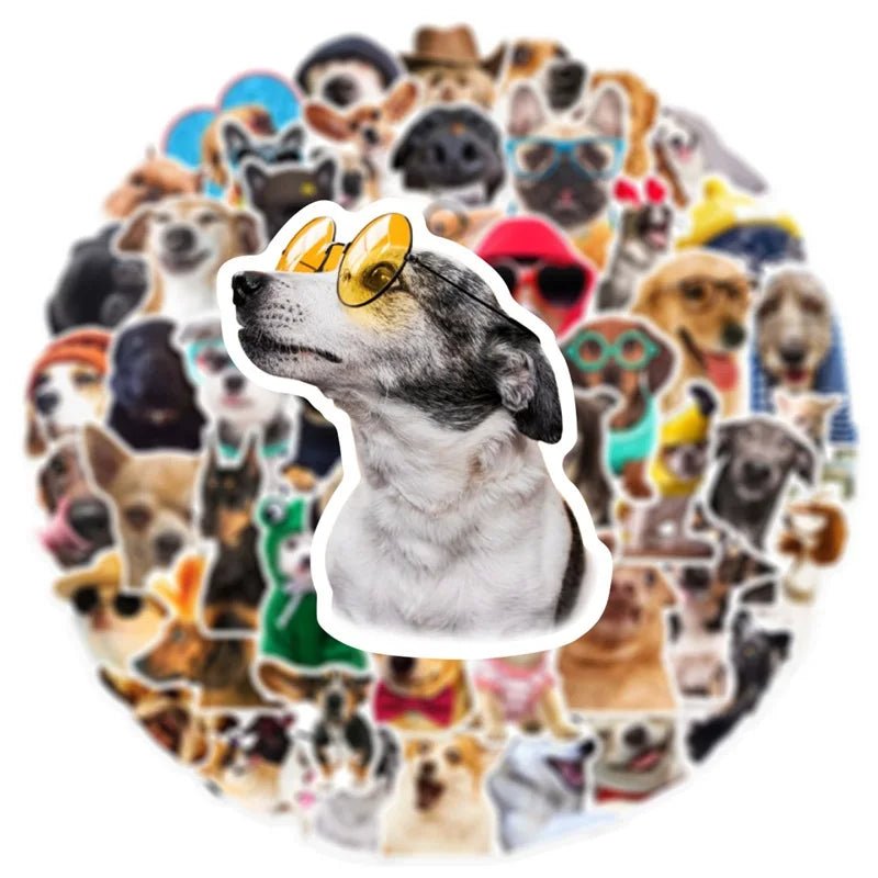 10/30/50PCS Cartoon Life Dog Children's PVC Sticker Aesthetic Decoration Scrapbooking Stationery School Supplies for Kids