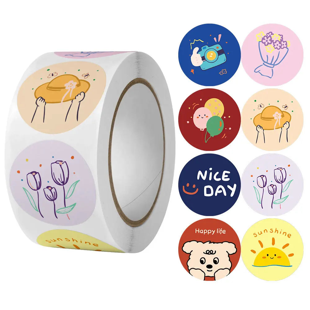 100-500pcs Reward Stickers for Kids Children Personalized Small Business Gift Decor Stickers Stationery Stickers Sealing Label