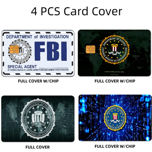 Anime Matte Credit Card Skin Stickers (Set of 4)