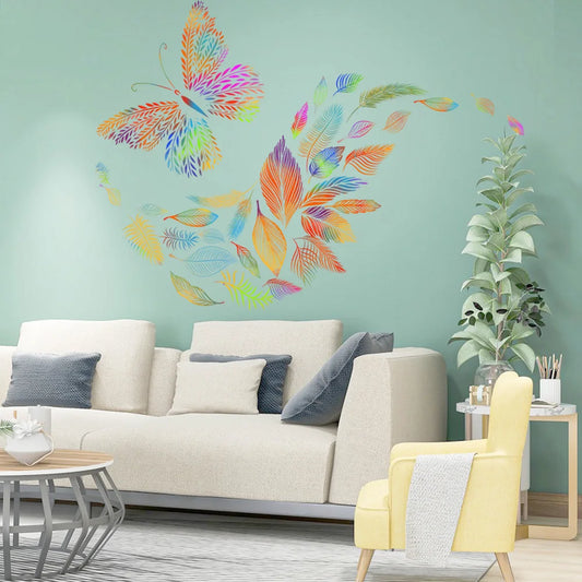 Colorful Butterfly Wall Sticker Removable Decals for Bedroom and Living Room Decor