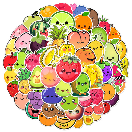 Kawaii Fruit Meme Stickers 10/30/60pcs for DIY Decor Scrapbooking Laptop Water Bottle