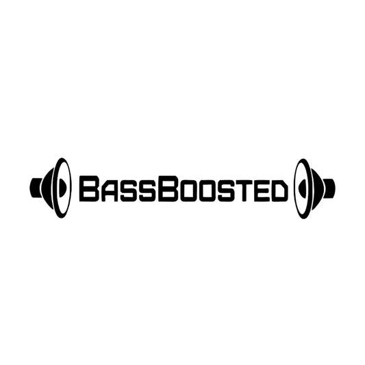 Car Styling Funny BassBoosted Bass Boosted Car Vinyl Decal Body Stickers PVC Carving Vinyl Decal Car Accessory