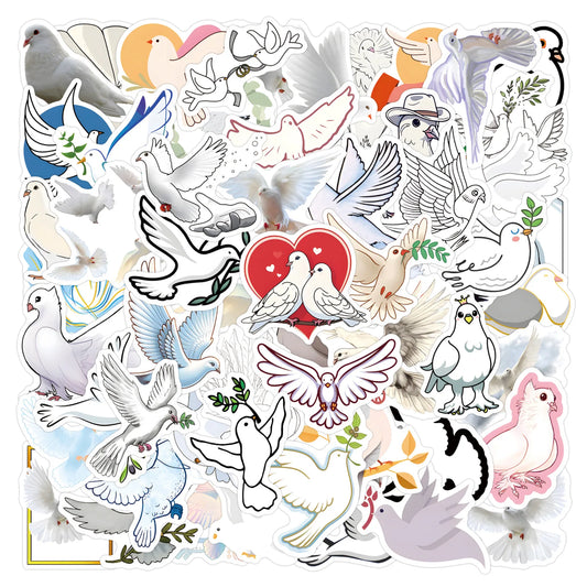 Pigeon Cartoon Stickers Pack for Luggage, Laptop, Phone, Guitar, Car, Bike, Skateboard, Kids Toy