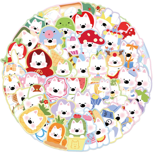 West Highland White Terrier Stickers Cute Dog Decals for Fridge Laptop Phone Guitar