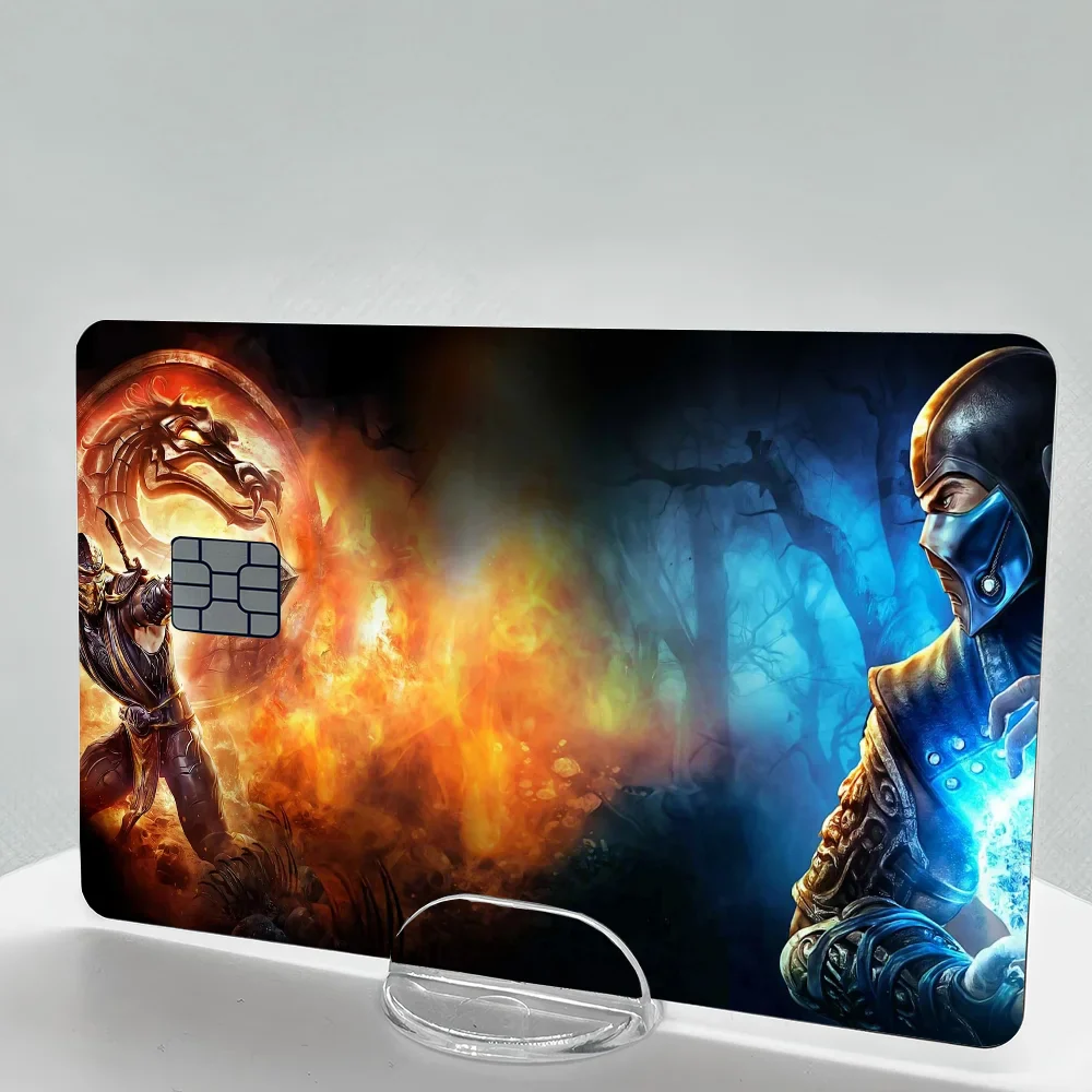 Scorpion Mortal Kombat Anime Card Stickers Set (4 Pcs)