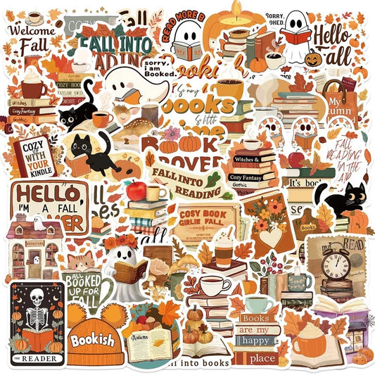 Kawaii Autumn PVC Stickers: Scrapbooking & Kids Supplies