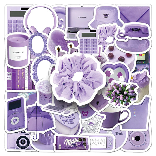 Aesthetic Cartoon Stickers for Laptop, Phone, Notebook, Suitcase - 10/30/50pcs